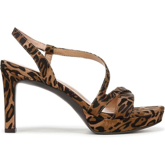 Naturalizer Women Cheetah Print Polyurethane Rounded Open Toes Platform Shoes - Picture 4 of 10